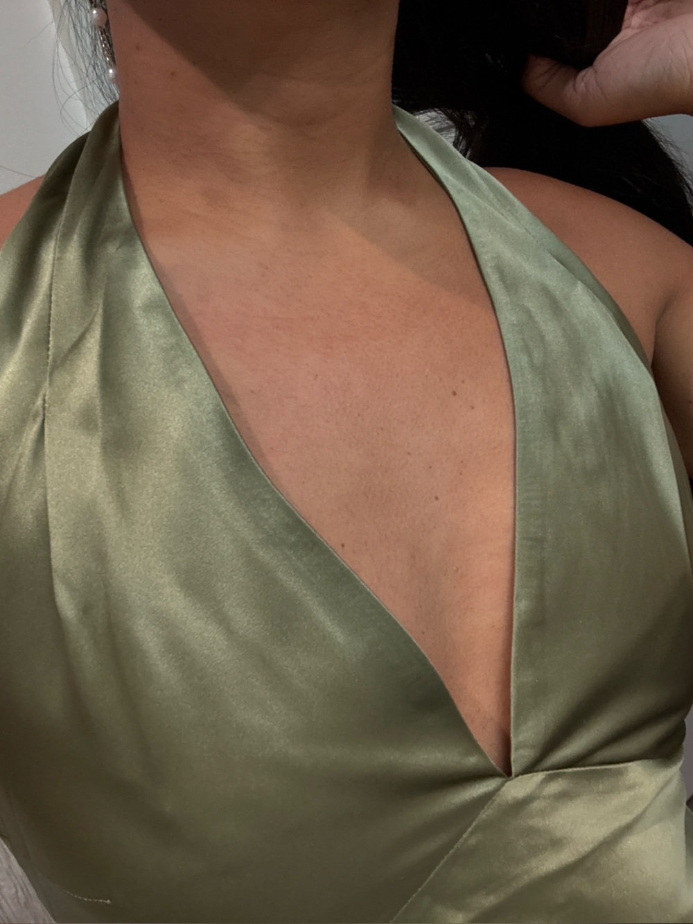 Reformation Daniela Silk Halter Maxi Dress - Picture 6 of 8